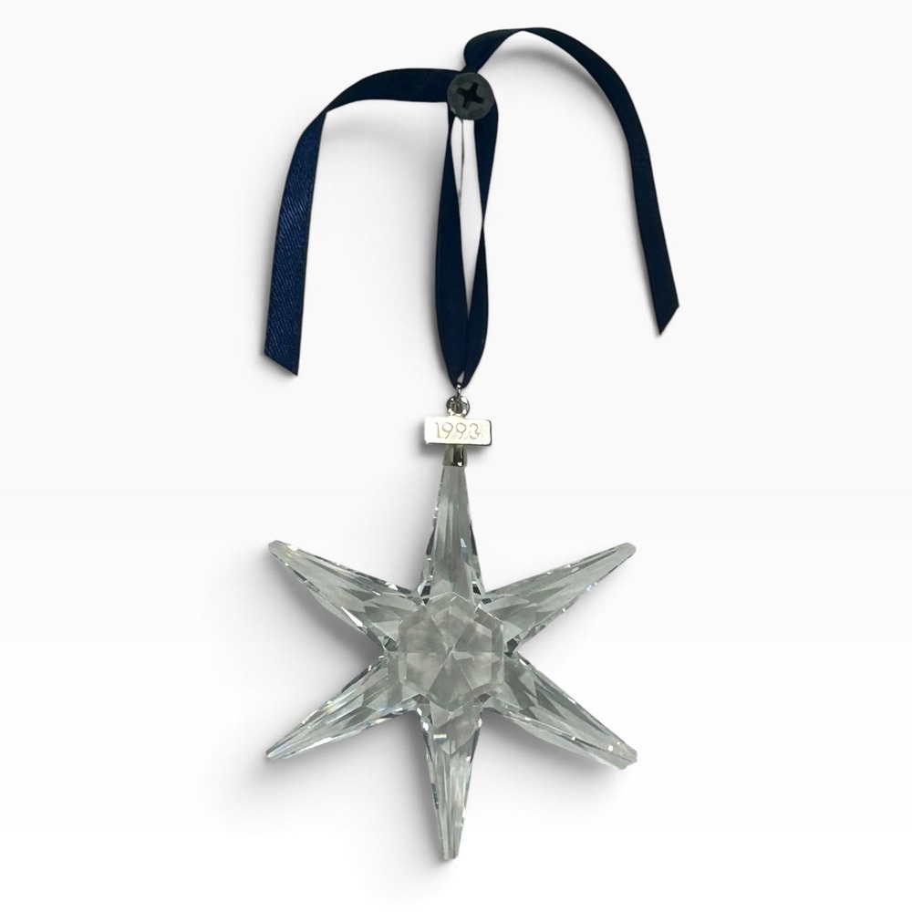Swarovski Annual Edition 1993 Christmas Snowflake Star Crystal Ornament Vintage